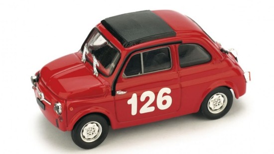 Immagine di FIAT 595 ABARTH N.126 1st PREMIO CAMPAGNANO VALLELUNGA 1965 R.PINTO 1:43