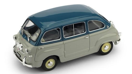 Immagine di FIAT 600 MULTIPLA 1a SERIE 1956 BLU CHIARO-GRIGIO MEDIO 1:43