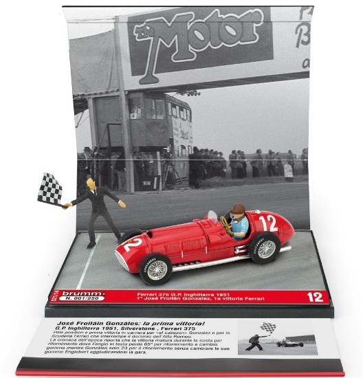 Immagine di FERRARI 375 J.F.GONZALES 1951 N.12 BRITISH GP 1a VITTORIA FERRARI 1:43