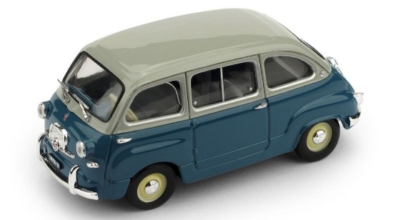 Immagine di FIAT 600 MULTIPLA 1a SERIE 1956 GRIGIO CHIARO-AZZURRO CHIARO 1:43