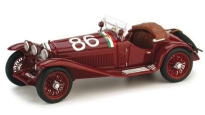 Immagine di ALFA ROMEO 1750 GS N.86 2nd MILLE MIGLIA 1931 CAMPARI-MARINONI 1:43