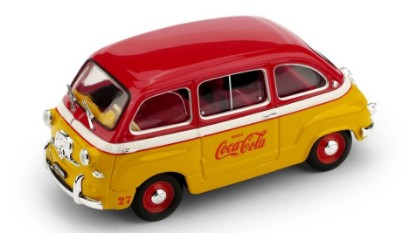 Immagine di FIAT 600 MULTIPLA VEICOLO PUBBL.COCA COLA OLIMPIADI DI ROMA 1960 1:43
