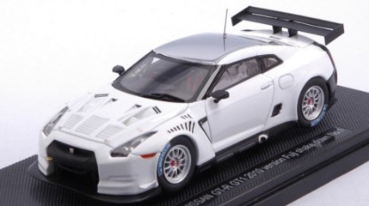 Immagine di NISSAN GT-R GT1 2010 VERSION FUJI SHAKE DOWN No.1 WHITE 1:43