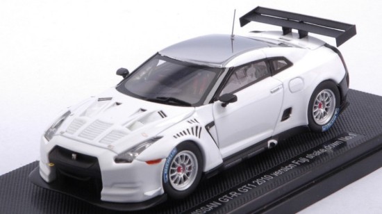 Immagine di NISSAN GT-R GT1 2010 VERSION FUJI SHAKE DOWN No.1 WHITE 1:43