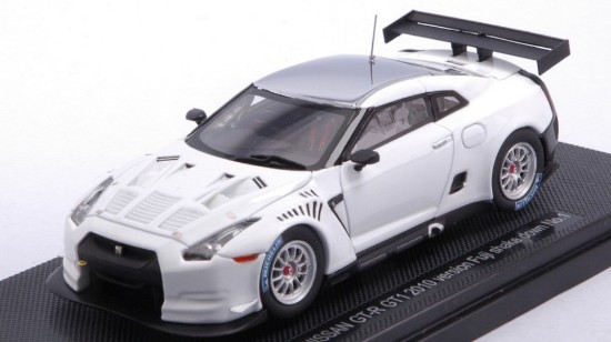 Immagine di NISSAN GT-R GT1 2010 VERSION FUJI SHAKE DOWN No.1 WHITE 1:43