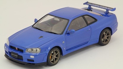 Immagine di NISSAN SKYLINE GT-R BNR34 VSPECII 2001 BLUE 1:24