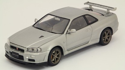 Immagine di NISSAN SKYLINE GT-R BNR34 VSPECII 2001 SILVER 1:24