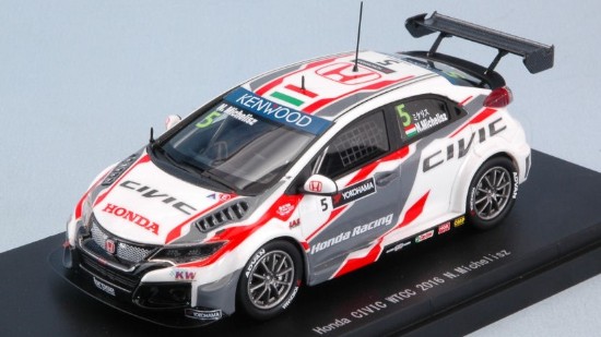 Immagine di HONDA CIVIC N.5 WINNER WTCC 2016 N.MICHELISZ 1:43