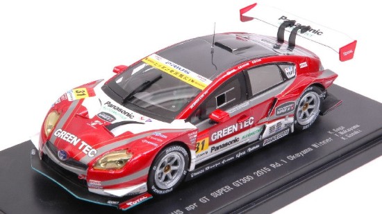 Immagine di TOYOTA PRIUS N.31 WINNER OKAYAMA SUPER GT 300 2015 SAGA-SASAKI 1:43