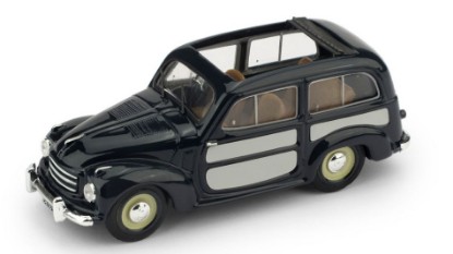 Immagine di FIAT 500 C BELVEDERE APERTA 1951 AZZURRO CENERE 1:43