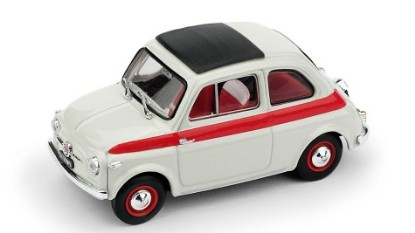 Immagine di FIAT 500 1959 TETTO APRIBILE SPORT 2a SERIE CHIUSA BIANCO/ROSSO 1:43