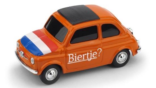 Immagine di FIAT 500 BRUMS OLANDA "BIERTJE? - T IS HIER SANTASTISCH" 1:43