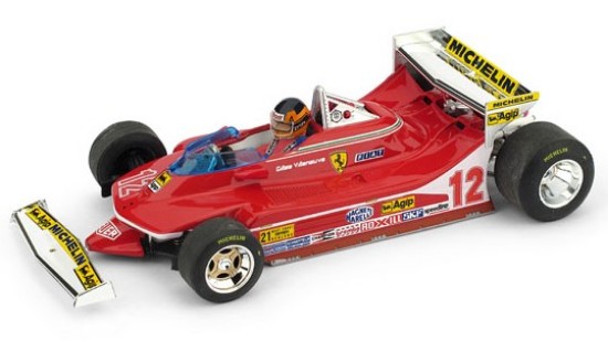 Immagine di FERRARI 312 T4 G.VILLENEUVE 1979 N.12 PROVE USA OVEST GP W/PILOTE 1:43