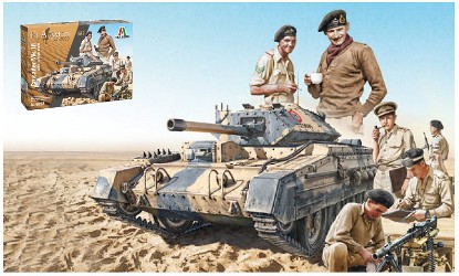 Immagine di CRUSADER Mk.III BRITISH TANK CREW EL ALAMEIN OCTOBER 1942 KIT 1:35