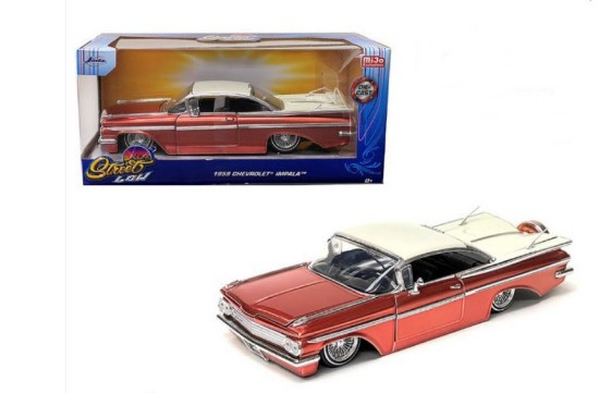 Immagine di CHEVROLET IMPALA "LOWRIDER" COPPER/WHITE 1:24