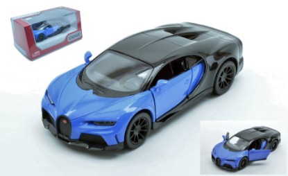 Immagine di BUGATTI CHIRON SUPERSPORT BLUE/BLACK cm 11 1:32 BOX