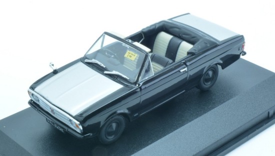 Immagine di FORD CORTINA MK II CRAYFORD CONVERTIBLE BLACK/SILVER 1:43