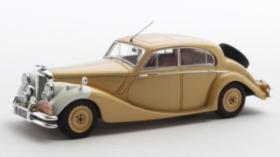 Immagine di JAGUAR MKV N.339 5th RALLY MONTE CARLO 1953 BEIGE/WHITE 1:43

