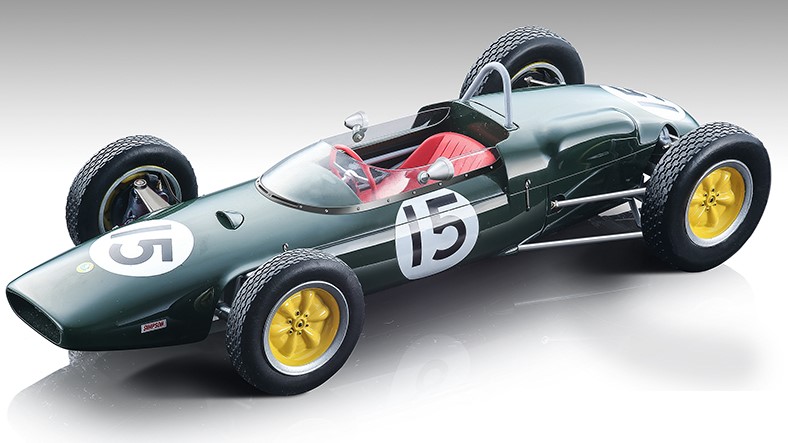 MODELLINO AUTO F1 STATICO TECNOMODEL LOTUS 21 WINNER AMERICA 1961 IRELAND 1/18
