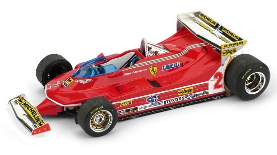 Immagine di FERRARI 312 T5 GILLES VILLENEUVE 1980 N.2 5th MONACO GP 1:43