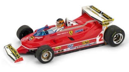 Immagine di FERRARI 312 T5 G.VILLENEUVE 1980 N.2 5th MONACO GP + PILOTE 1:43