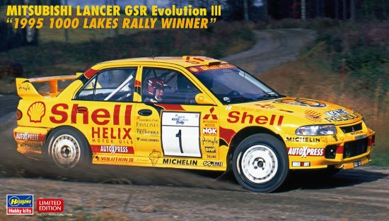 Immagine di MITSUBISHI LANCER GSR EVO III 95 1000 LAKES RALLY WINNER KIT 1:24