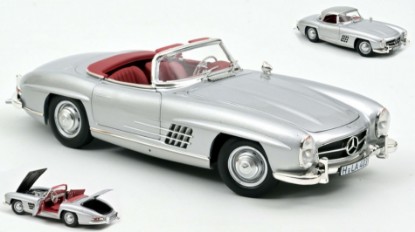 Immagine di MERCEDES 300 SL ROADSTER 1957 SILVER 1:18