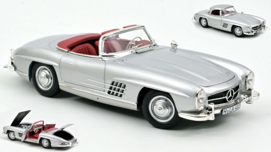 Immagine di MERCEDES 300 SL ROADSTER 1957 SILVER 1:18