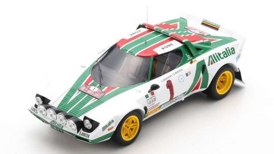 Immagine di LANCIA STRATOS HF N.1 WINNER RALLY MONTE CARLO 1977 S.MUNARI-MAIGA 1:18