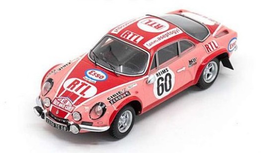 Immagine di ALPINE A110 1800 N.60 RALLY MONTE CARLO 1972 P.MOSS-CARLSSON-E.CRELLIN