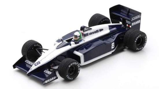 Immagine di BRABHAM BT56 ANDREA DE CESARIS 1987 N.8 3rd BELGIAN GP 1:43