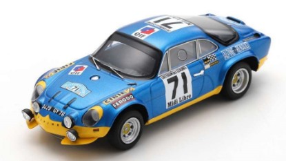 Immagine di ALPINE A110 N.71 WINNER CRIT.DE CEVENNES 1971 B.DARNICHE-A.MAHE 1:43