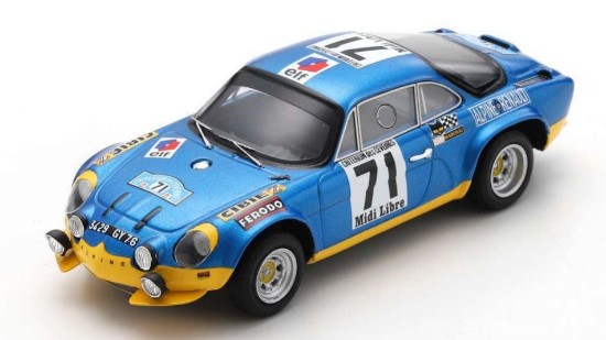 Immagine di ALPINE A110 N.71 WINNER CRIT.DE CEVENNES 1971 B.DARNICHE-A.MAHE 1:43