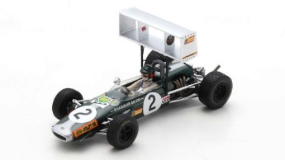 Immagine di BRABHAM BT23C JOCHEN RINDT 1968 N.2 ESSAIS GP D'ALBI F2 1:43