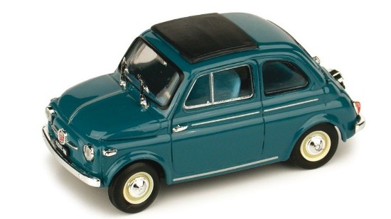 Immagine di FIAT NUOVA 500 TETTO APRIBILE CHIUSA 1959 BLU MEDIO 1:43