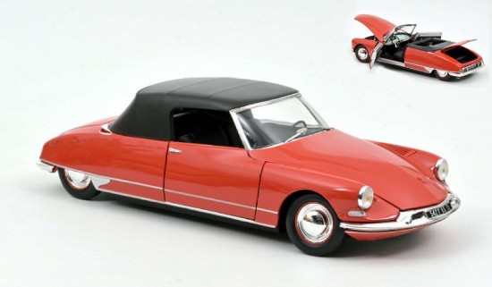 Immagine di CITROEN DS 19 CABRIOLET 1961 CORAIL RED 1:18