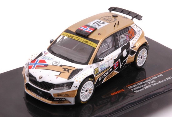 Immagine di SKODA FABIA RALLY2 EVO N.20 RALLY MONZA 2021 MIKKELSEN/HALL 1:43
