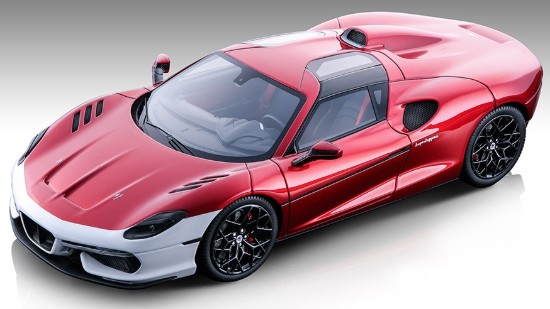 Immagine di TOURING SUPERLEGGERA ARESE RH95 2021 GLOSS RED/WHITE 1:18