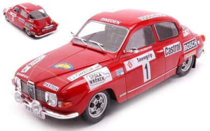 Immagine di SAAB 96 V4 N.1 RALLY SWEDEN 1973 BLOMQVIST/HERTZ 1:18
