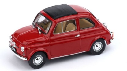 Immagine di FIAT 500F CHIUSA 1965-71 ROSSO MEDIO INTERNO NERO  1:43