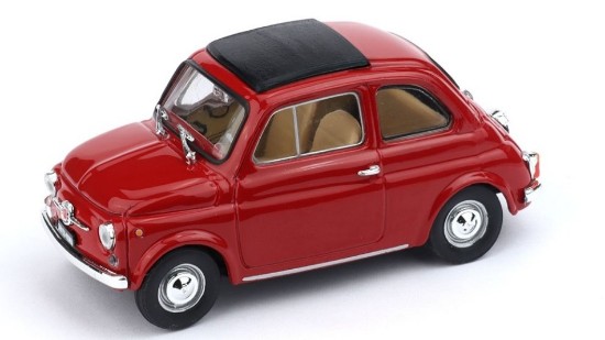 Immagine di FIAT 500F CHIUSA 1965-71 ROSSO MEDIO INTERNO NERO  1:43