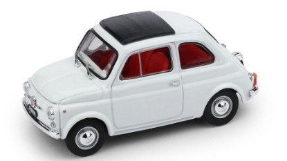 Immagine di FIAT 500F CHIUSA 1971-1975 BIANCO INTERNO ROSSO 1:43