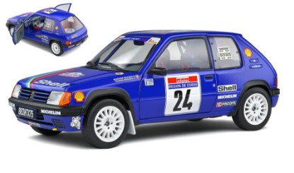 Immagine di PEUGEOT 205 RALLY Gr.A N.24 TOUR DE CORSE 1990 R.BOURSIER-B.FRANGIN 1:18