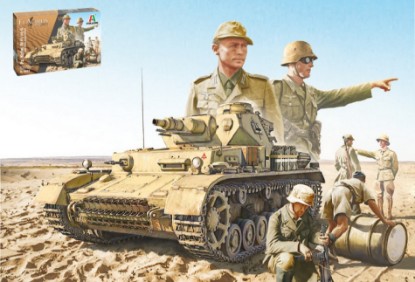 Immagine di Pz.IV F1/F2/G WITH AFRIKA KORPS EL ALAMEIN KIT 1:35