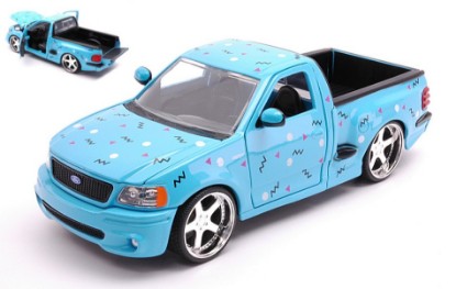 Immagine di FORD F-150 SVT LIGHTNING "I LOVE THE 90s" GLOSSY BLUE 1:24