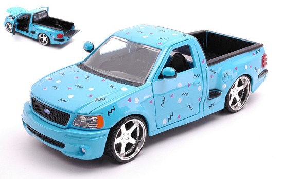 Immagine di FORD F-150 SVT LIGHTNING "I LOVE THE 90s" GLOSSY BLUE 1:24