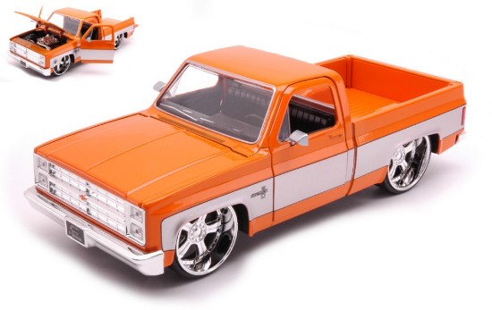 Immagine di CHEVROLET C-10 PICK UP 1985 ORANGE/GREY 1:24
