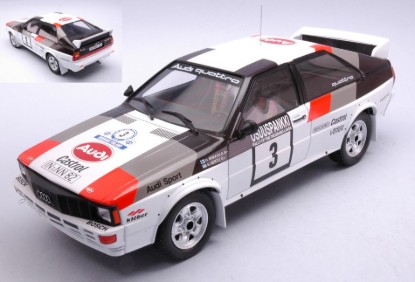 Immagine di AUDI QUATTRO N.3 1000 LAKES RALLY 1982
MIKKOLA/HERTZ 1:18
