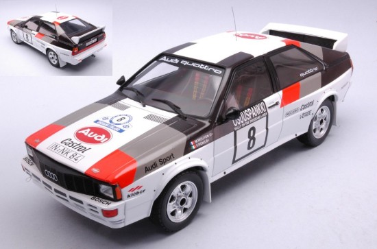 Immagine di AUDI QUATTRO N.8 1000 LAKES RALLY 1982
MOUTON/PONS 1:18
