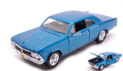 Immagine di CHEVROLET CHEVELLE SS 396 1966 METALLIC BLUE 1:24